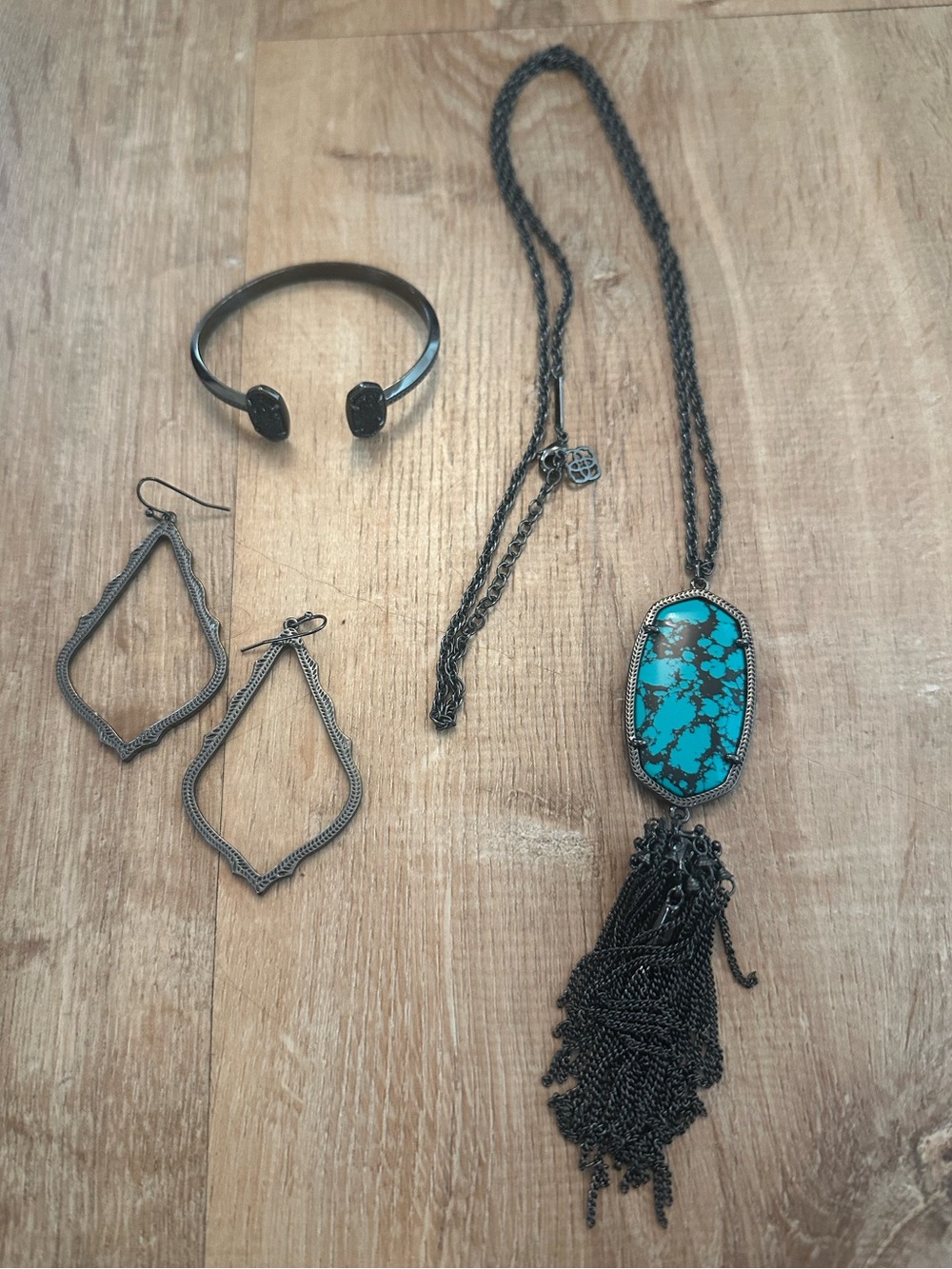 Kendra Scott Gunmetal Necklace Bundle